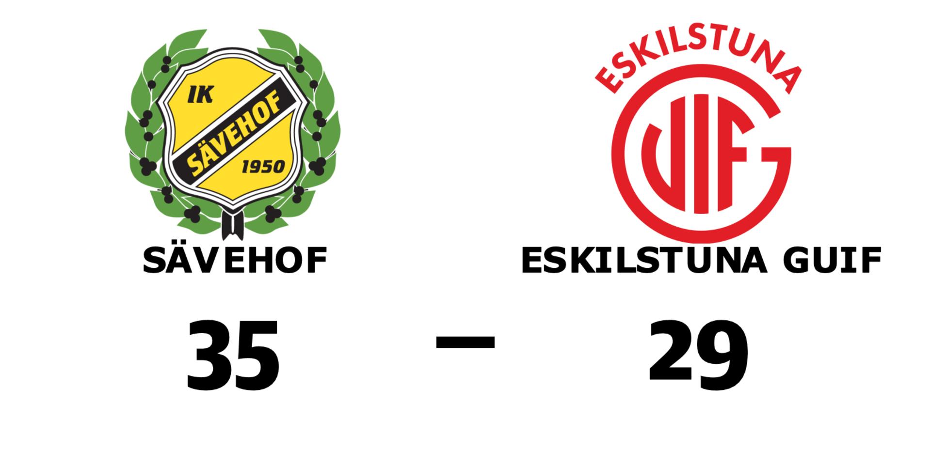 Sävehof vann mot Eskilstuna Guif