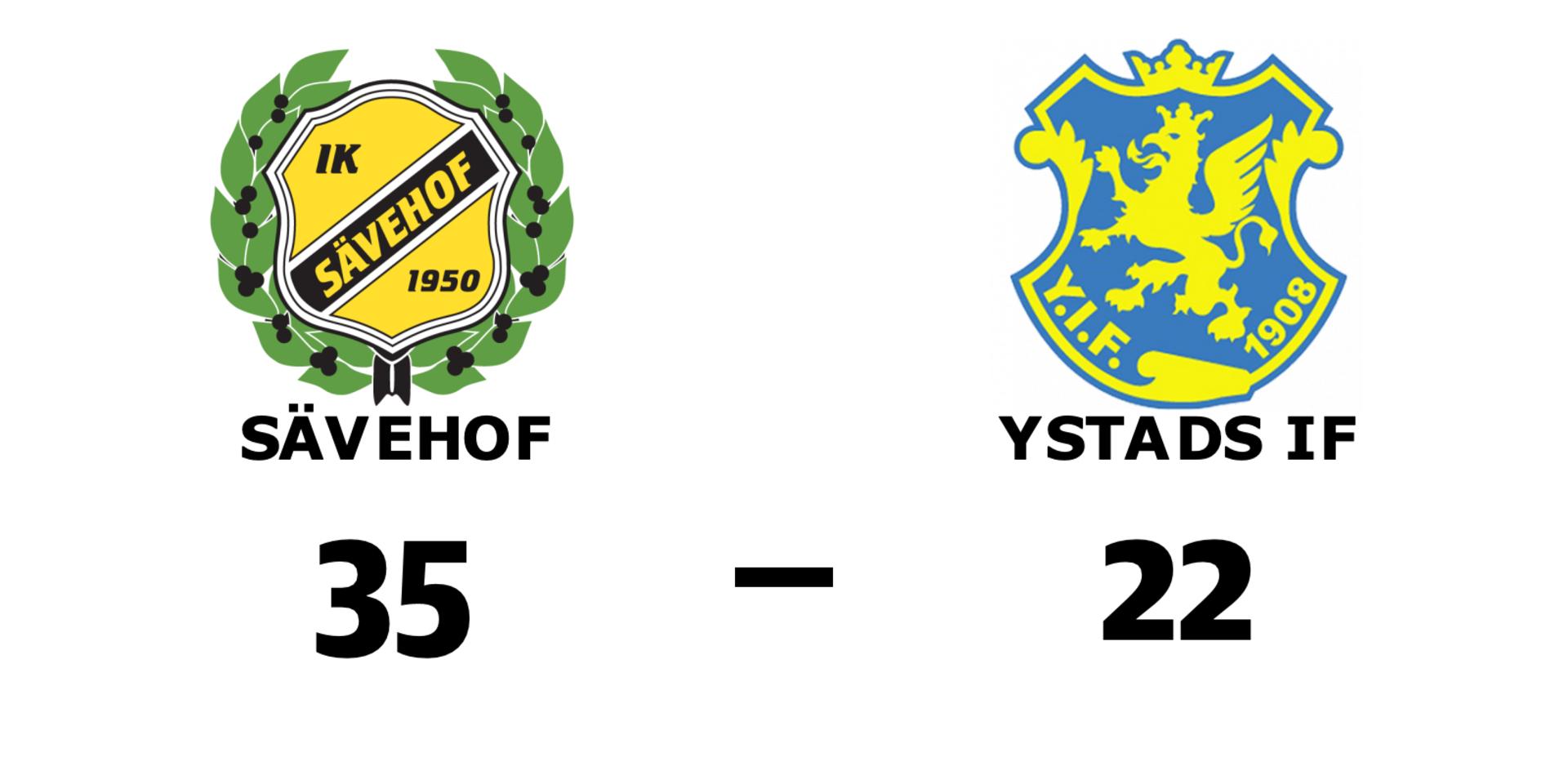 Sävehof vann mot Ystads IF