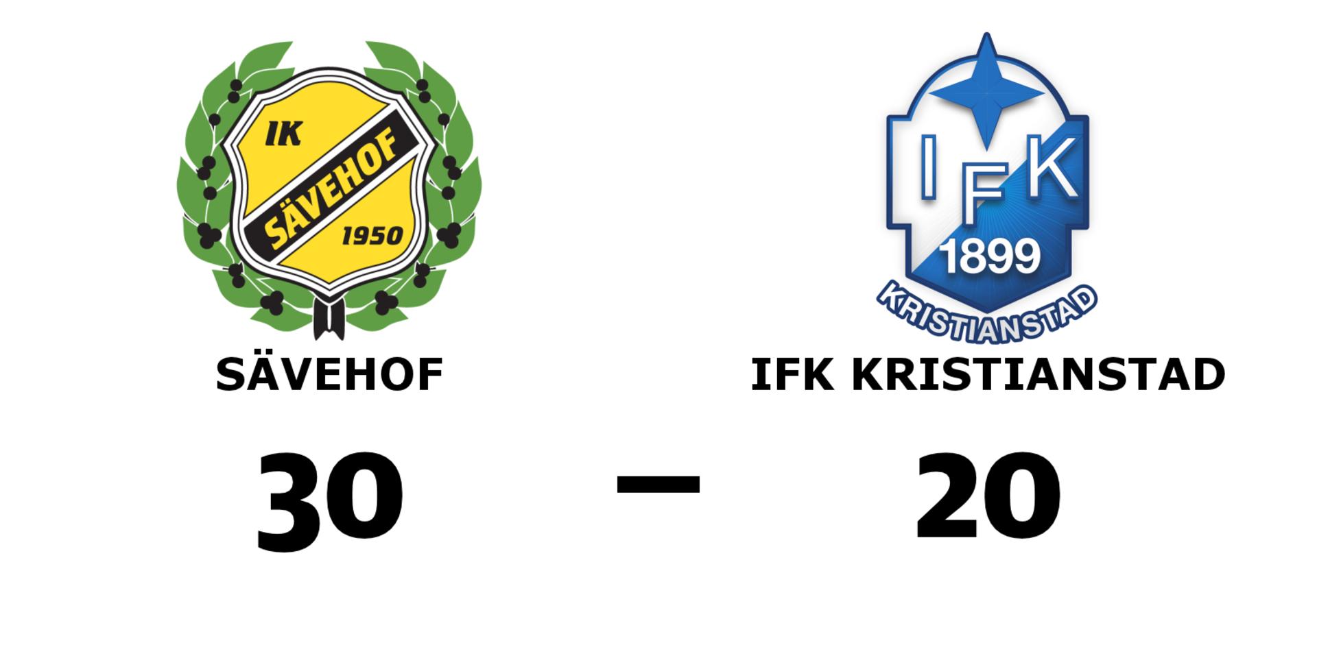 IK Sävehof vann mot IFK Kristianstad