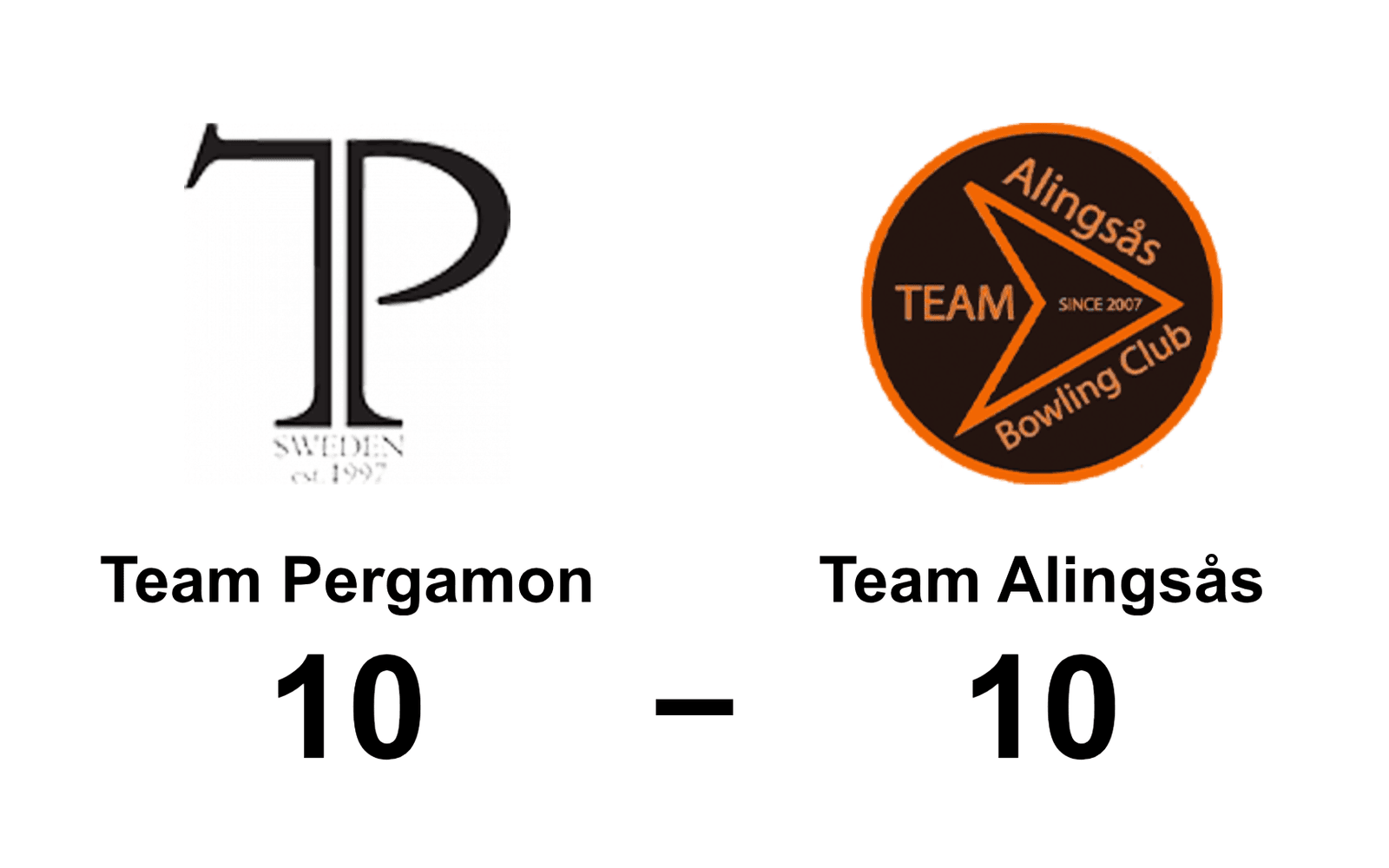 Team Pergamon BC spelade lika mot Team Alingsås