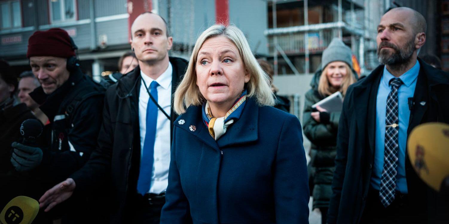 Statsminister Magdalena Andersson (S) har kallat till pressträff klockan 12 på måndagen.