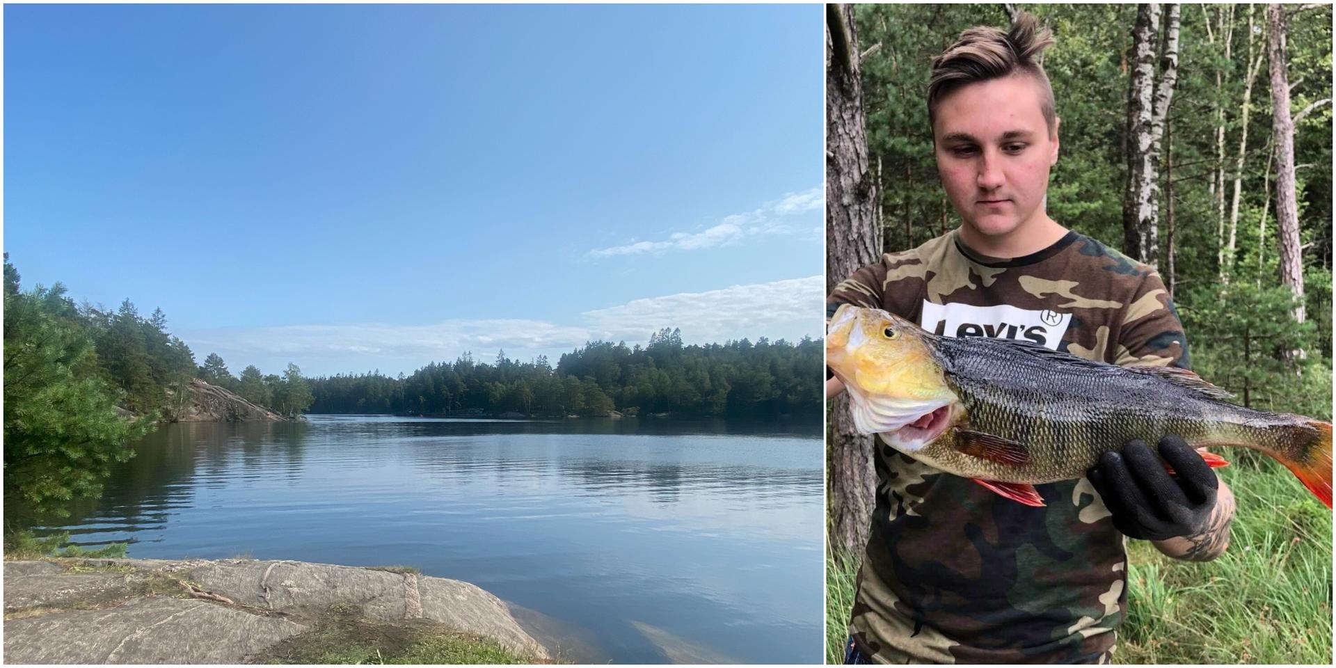 Tobias Östling såg spår av tjuvfiske när han fiskade i Furåstjärn. Bilden till vänster är en arkivbild.
