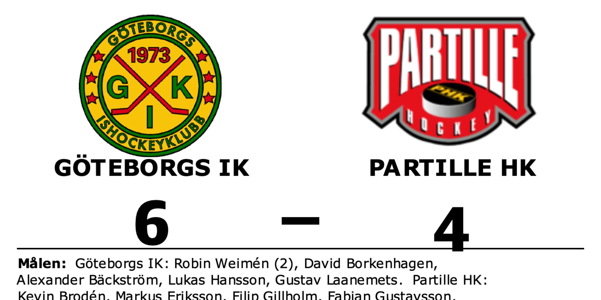 Göteborgs IK vann mot Partille HK