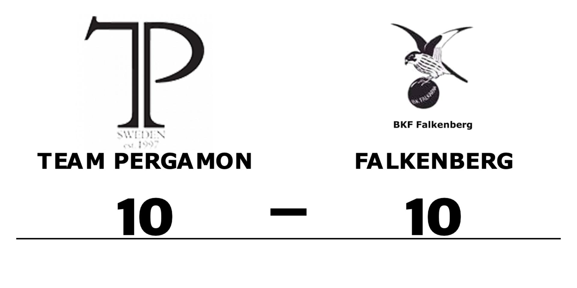 Team Pergamon spelade lika mot Falkenberg