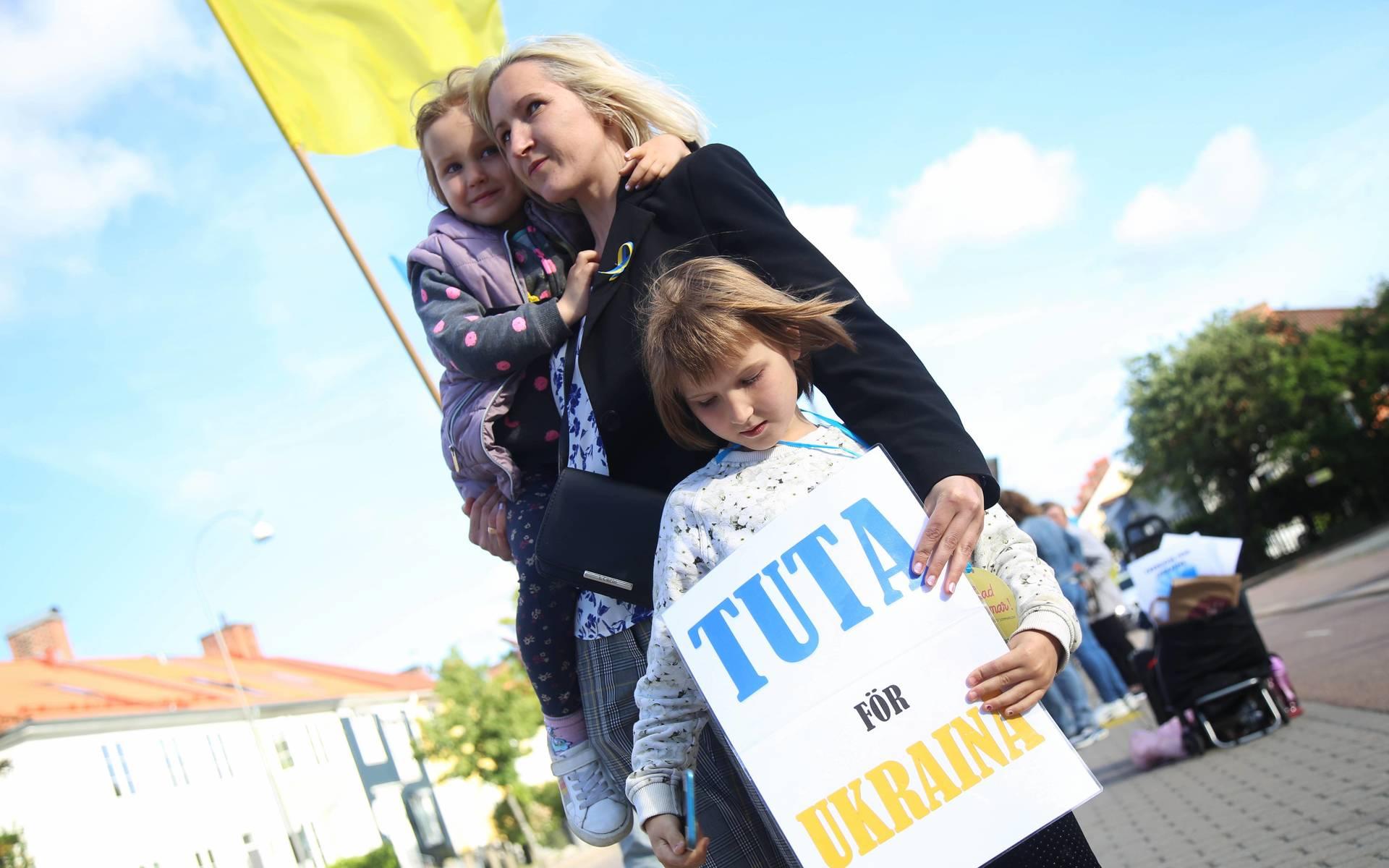 Inna har flytt Ukraina tillsammans med sina barn. Nu bor de i Partille. 