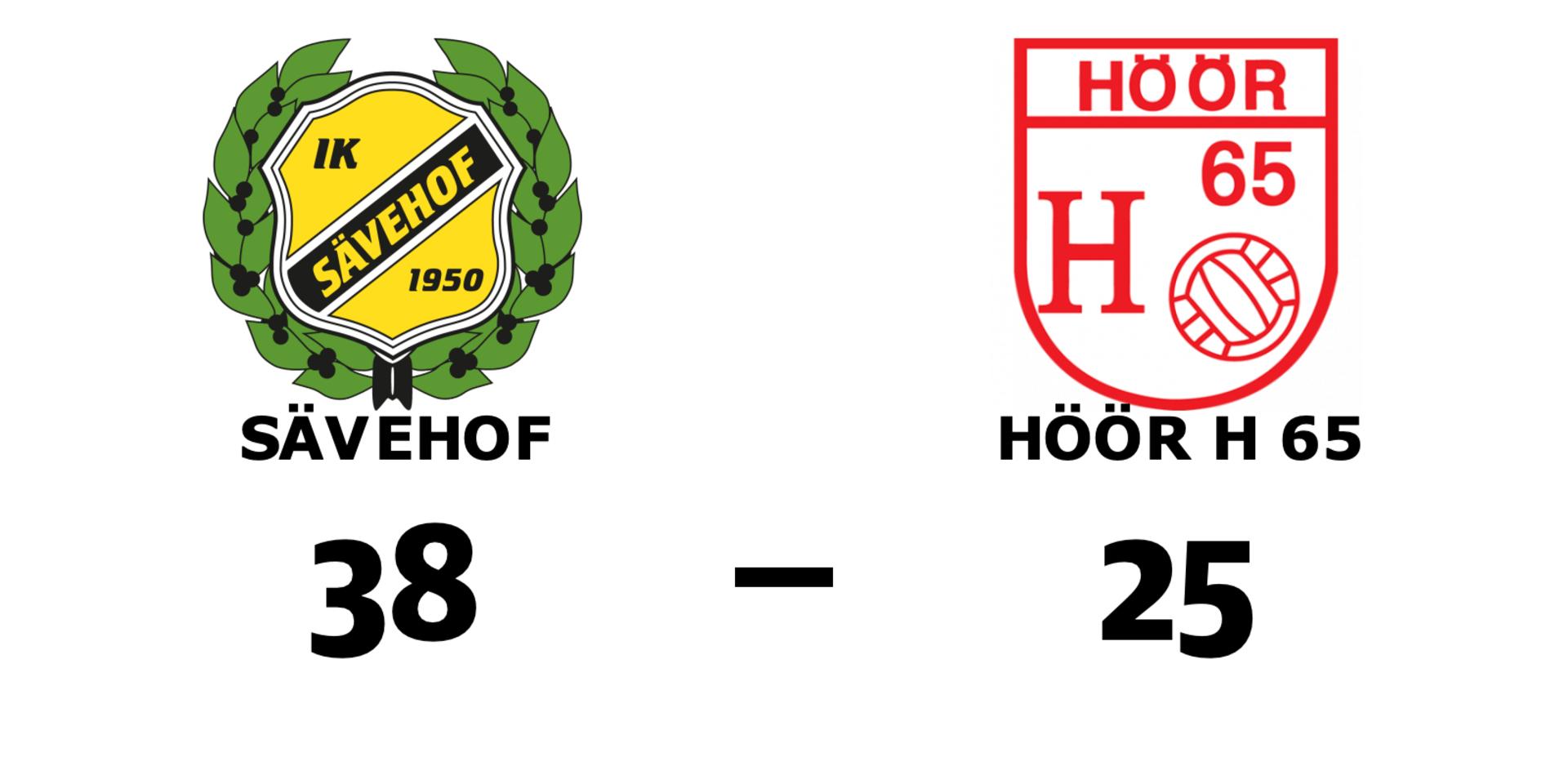 Sävehof vann mot Höör H 65