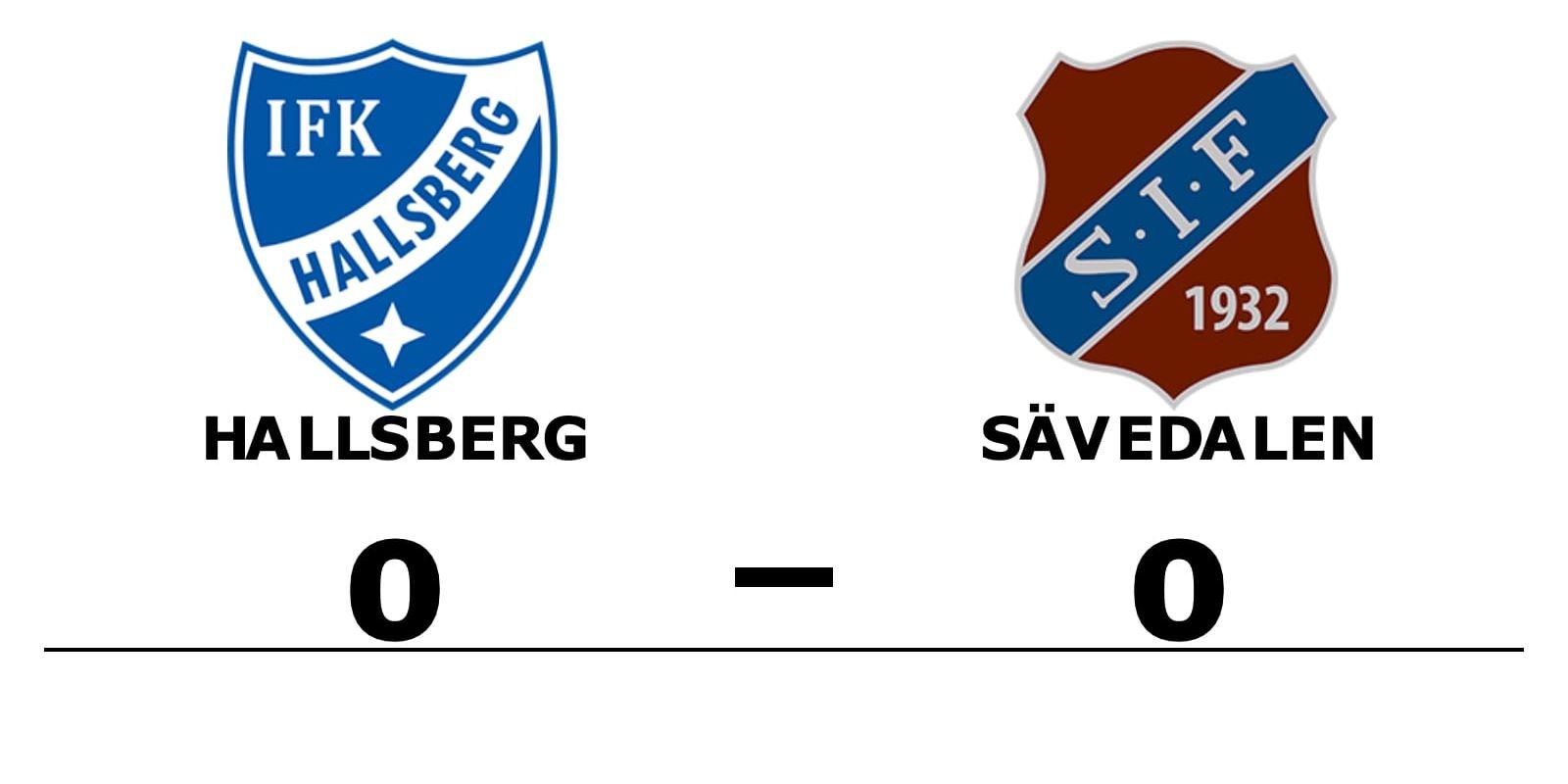 Hallsberg spelade lika mot Sävedalen