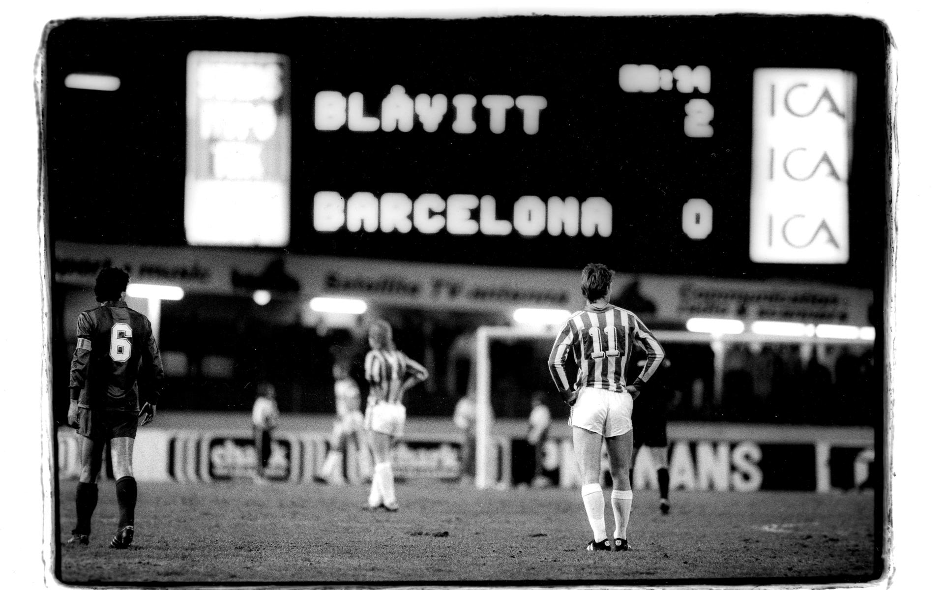 IFK Göteborg besegrade Barcelona i den fösta semifinalen i Europacupen 1986. Resultatet blev 3-0 - en magisk vårkväll på Nya Ullevi. Sedan vände Barca i returen och gick till final.