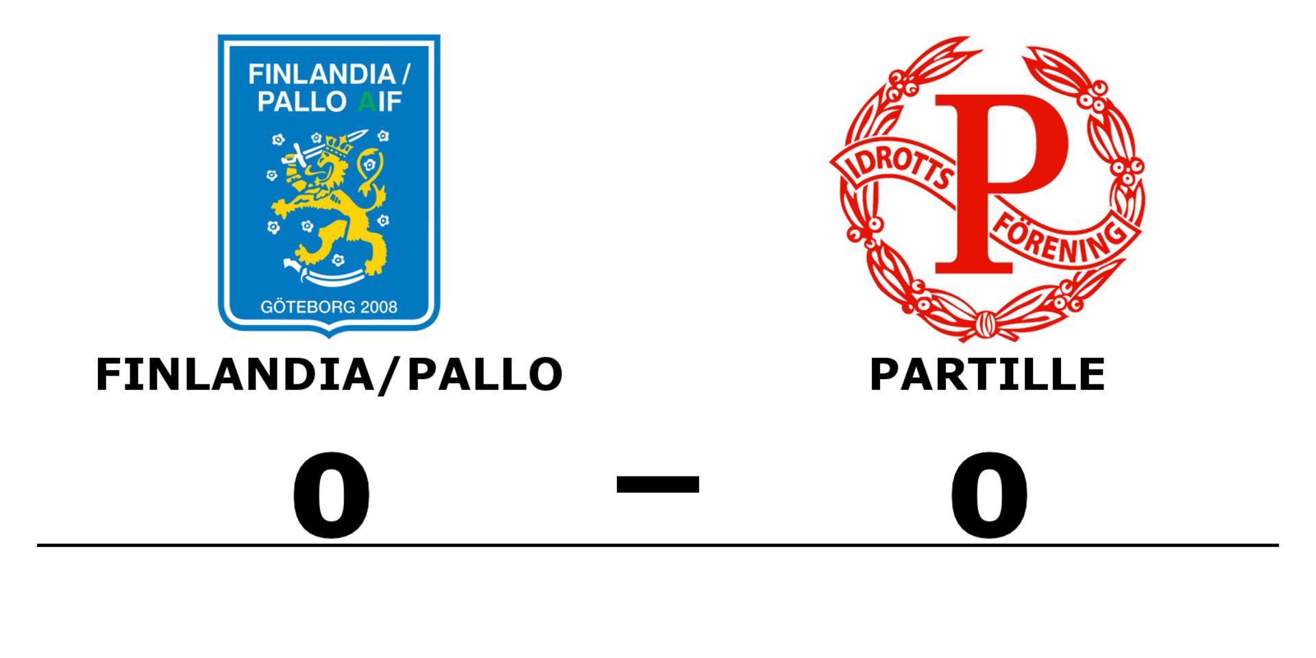 Finlandia/Pallo AIF spelade lika mot Partille IF FK