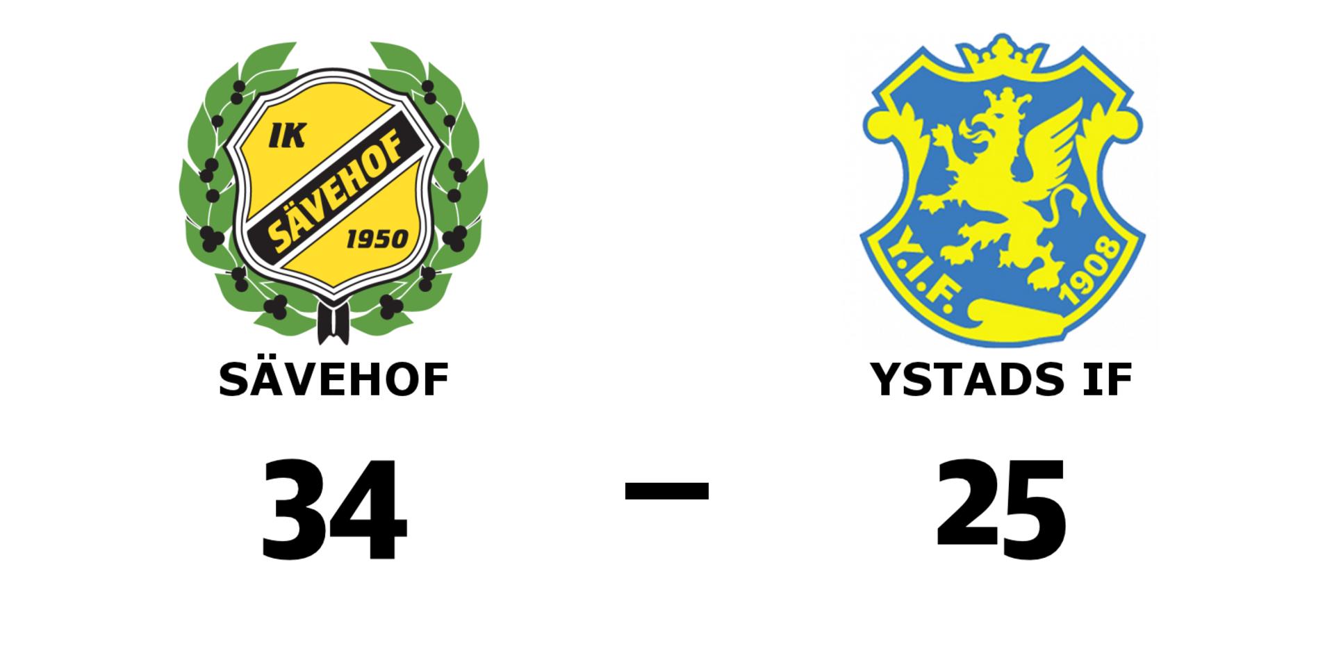 IK Sävehof vann mot Ystads IF HF