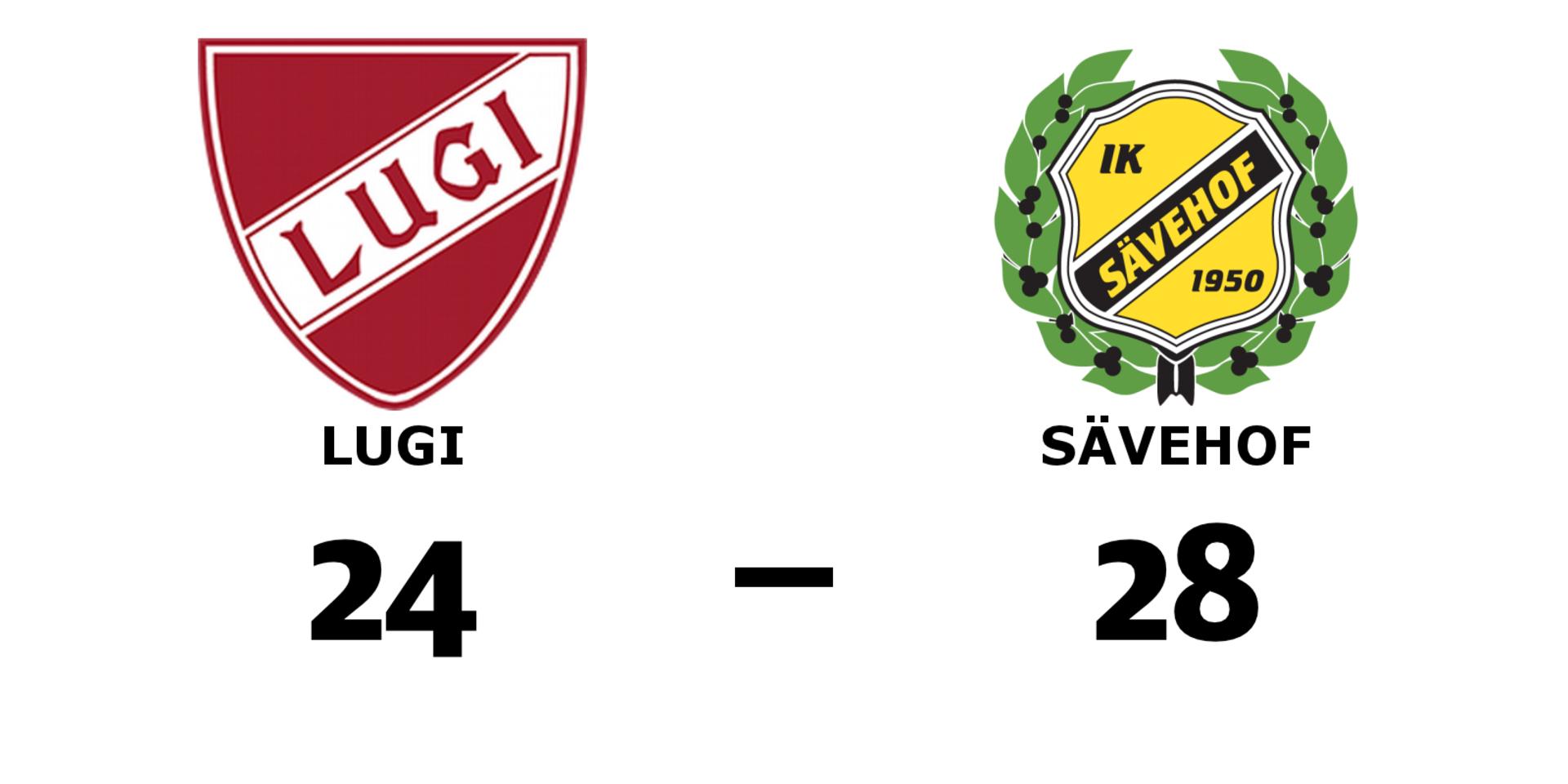 Lugi HF förlorade mot IK Sävehof