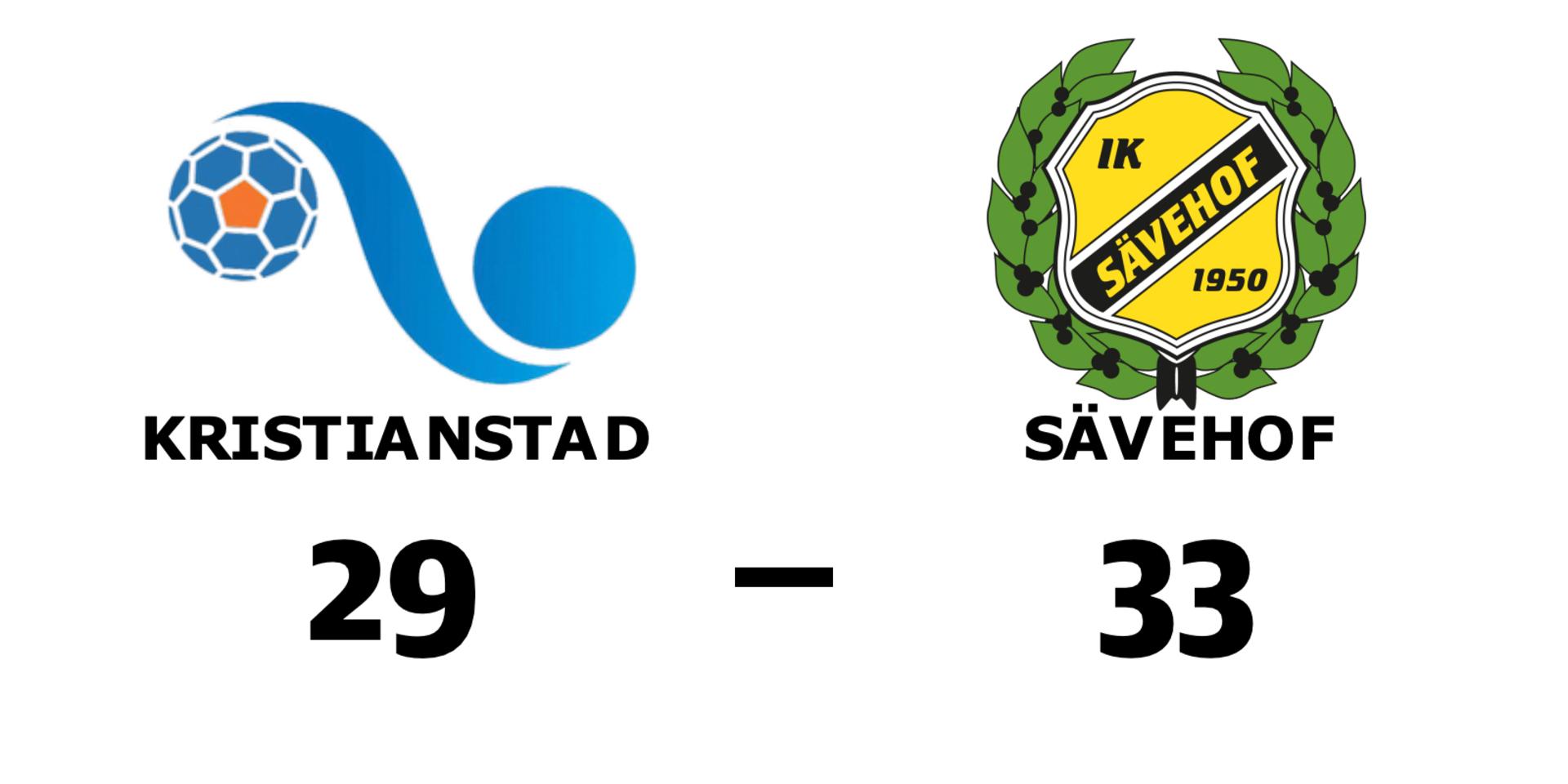 Kristianstad förlorade mot Sävehof
