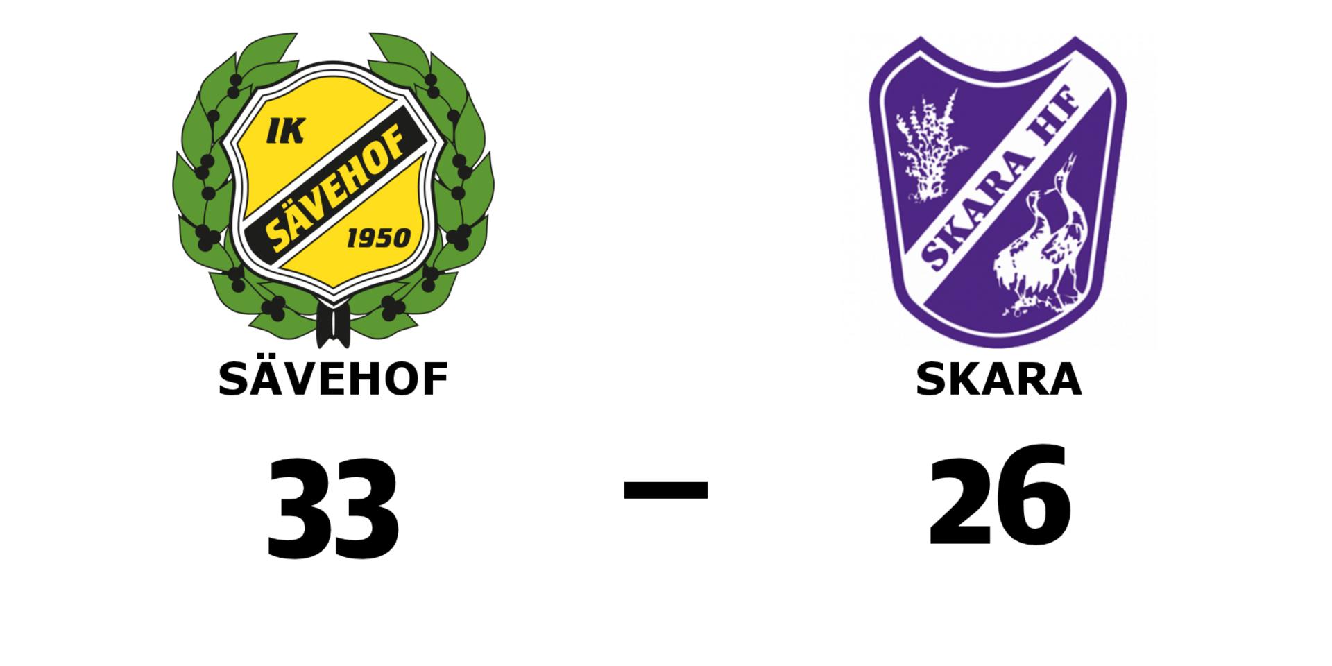 Sävehof vann mot Skara